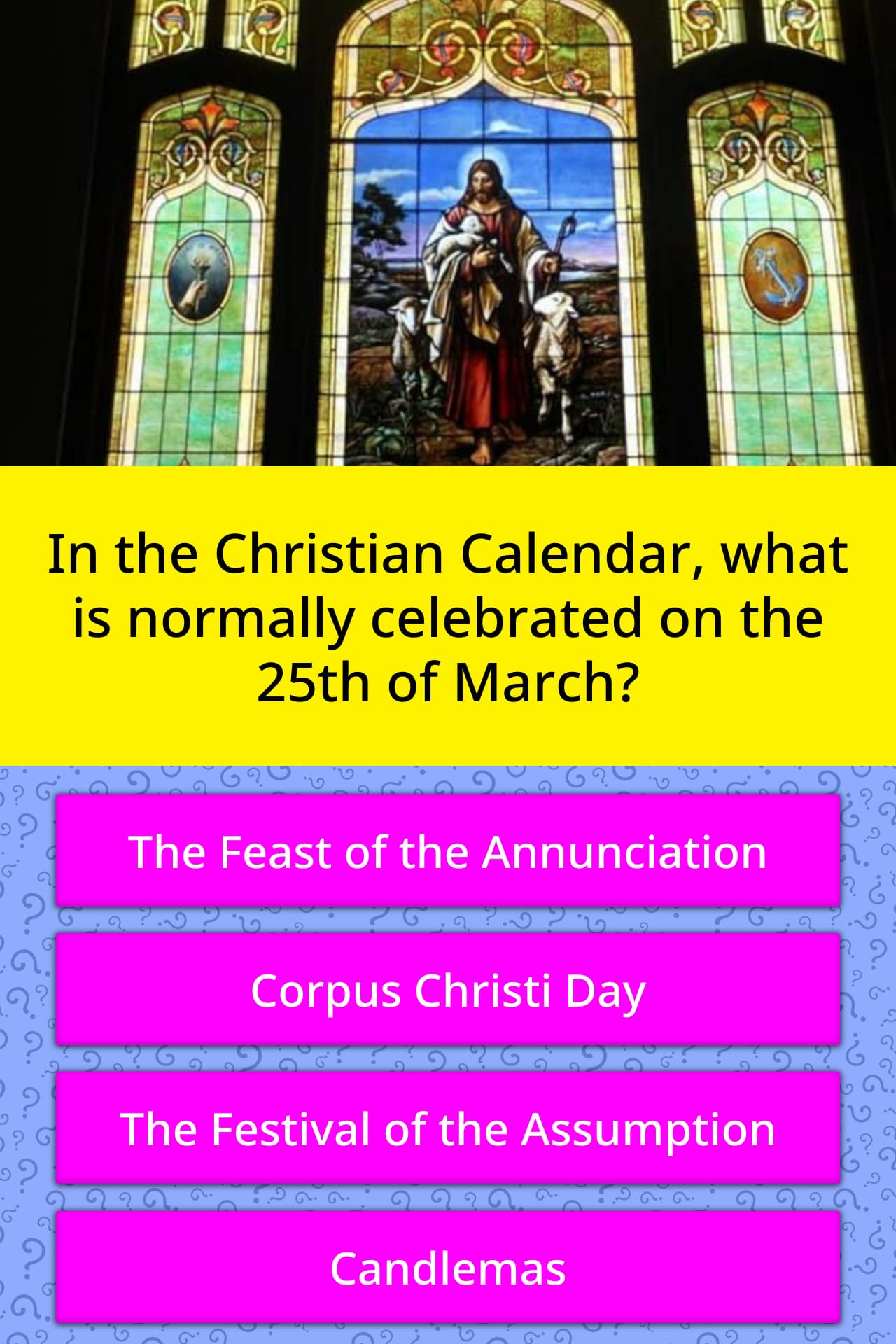 In The Christian Calendar What Is Trivia Questions QuizzClub In The Christian Calendar What Is Trivia Questions QuizzClub