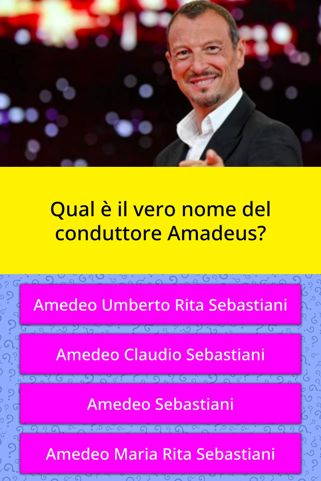 Qual E Il Vero Nome Di Amadeus