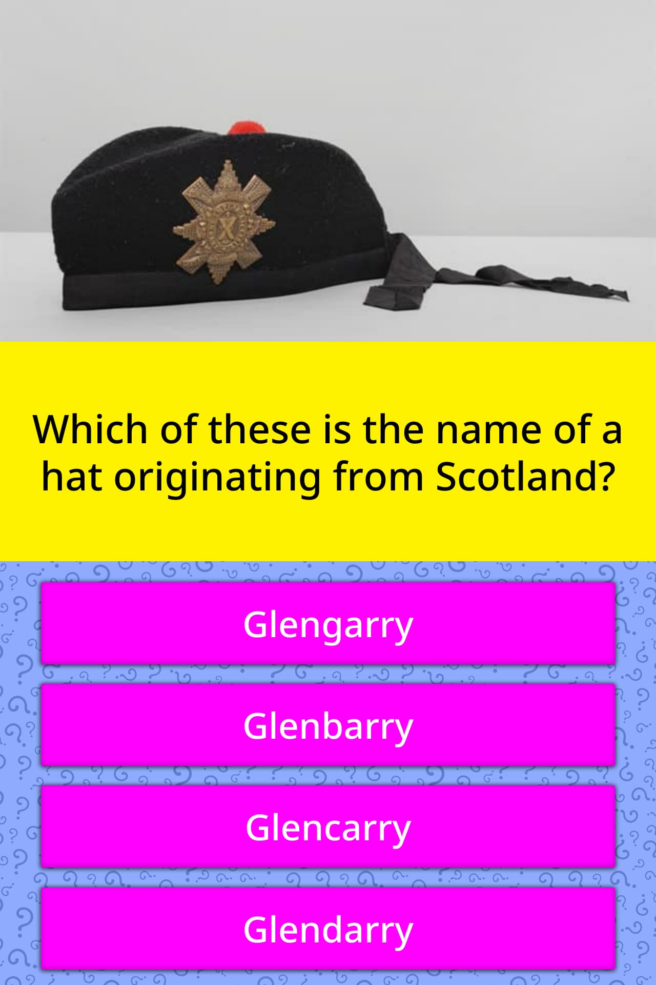 name of a hat