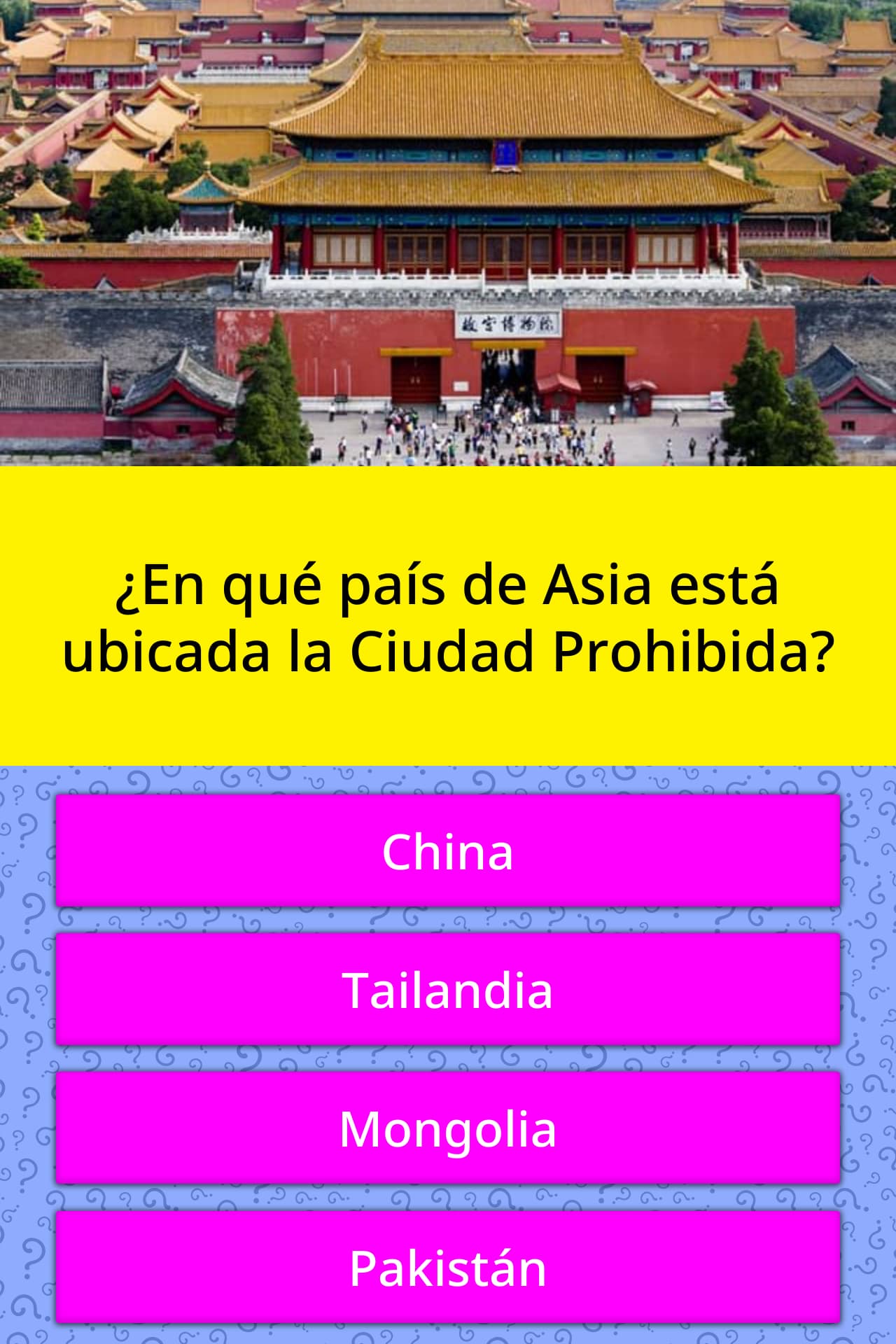 En Que Pais De Asia Esta Ubicada La La Respuesta De Trivia