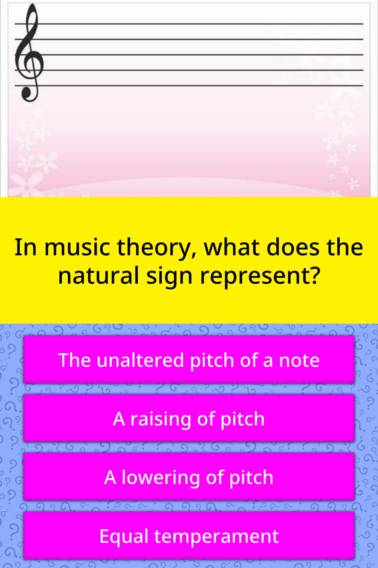 In Music Theory What Does The Trivia Answers Quizzclub