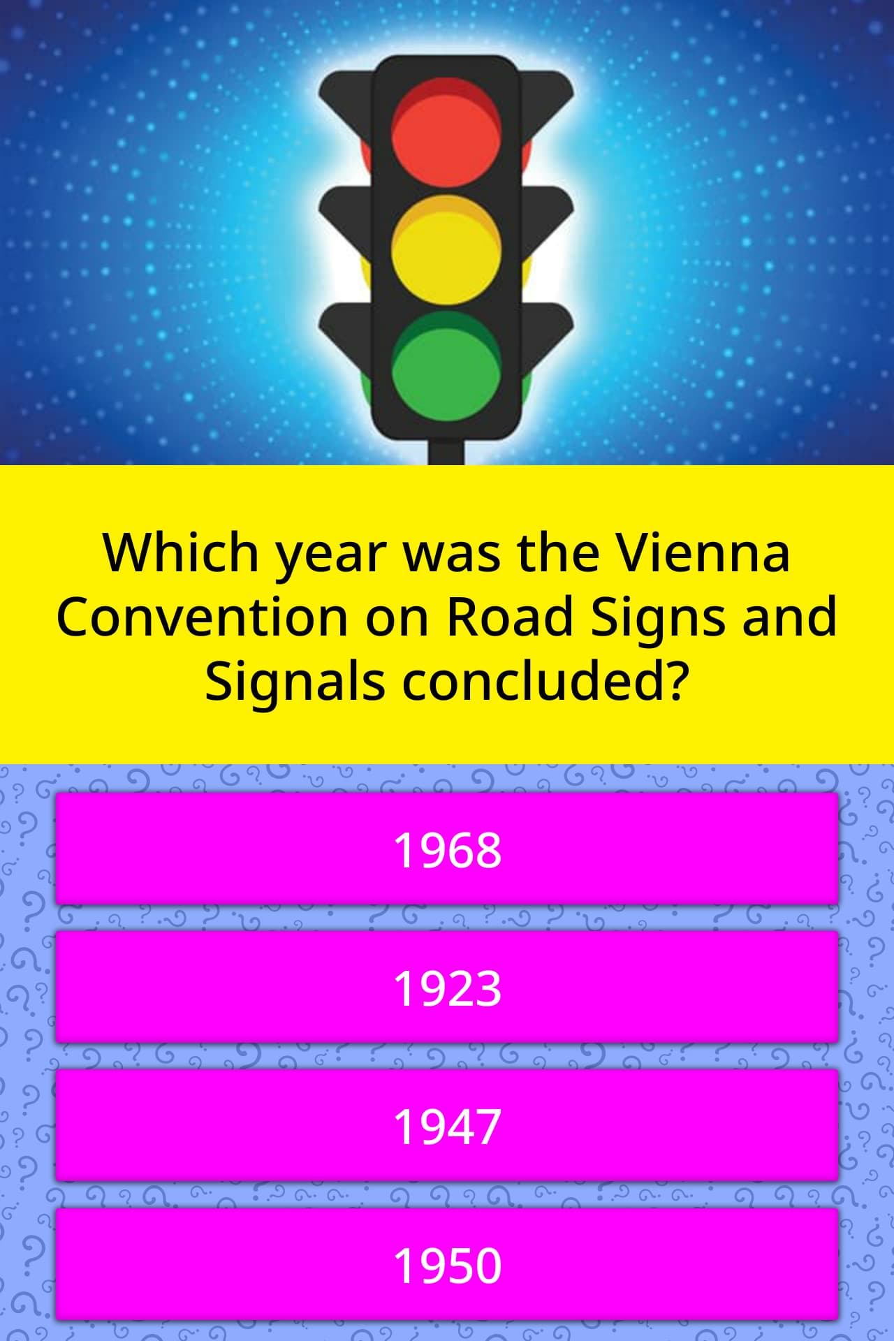 Which year was the Vienna Convention... Trivia Questions