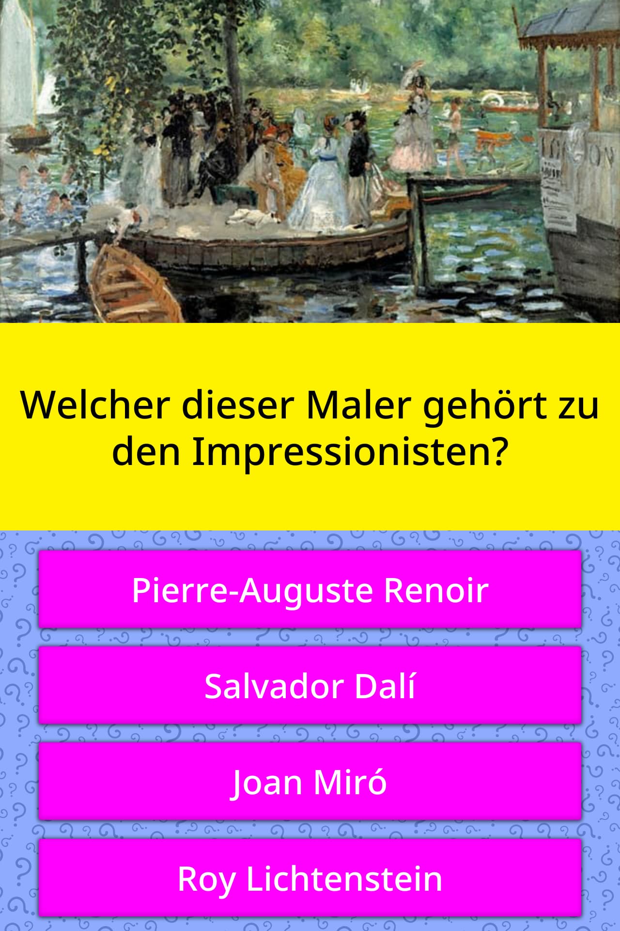 Welcher dieser Maler gehört zu den... Quizfragen Welcher dieser Maler gehört zu den... Quizfragen