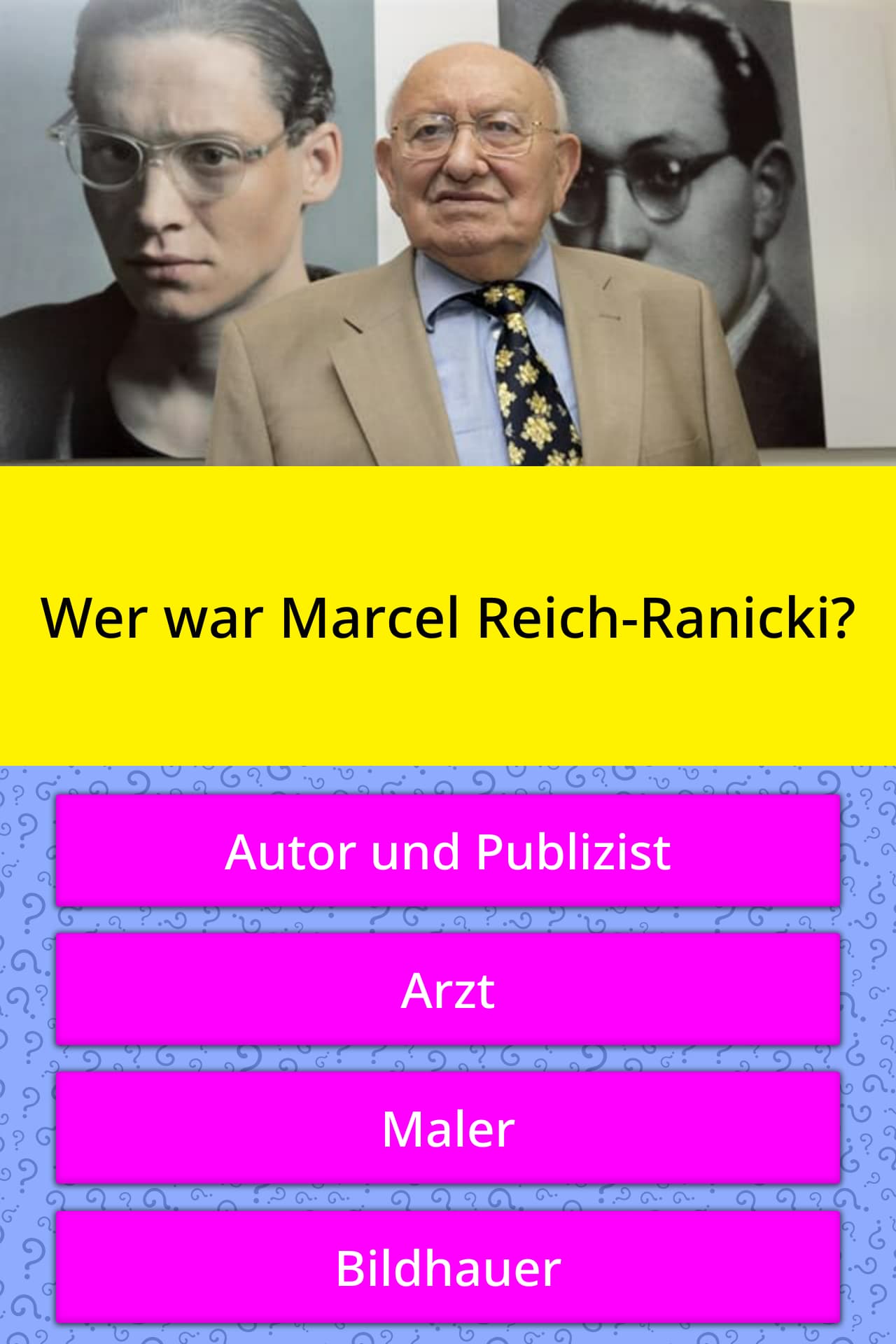 Wer war Marcel Reich-Ranicki? | Quizfragen | QuizzClub