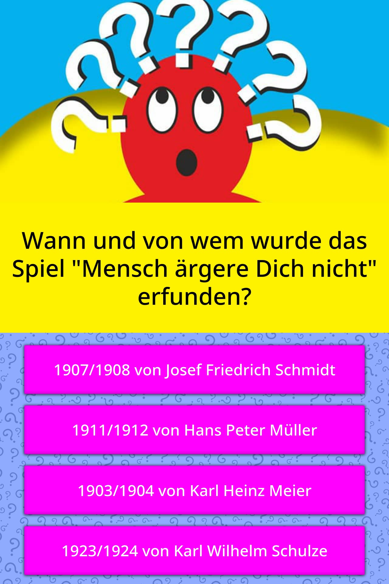 Wann und von wem wurde das Spiel... | Quizfragen | QuizzClub