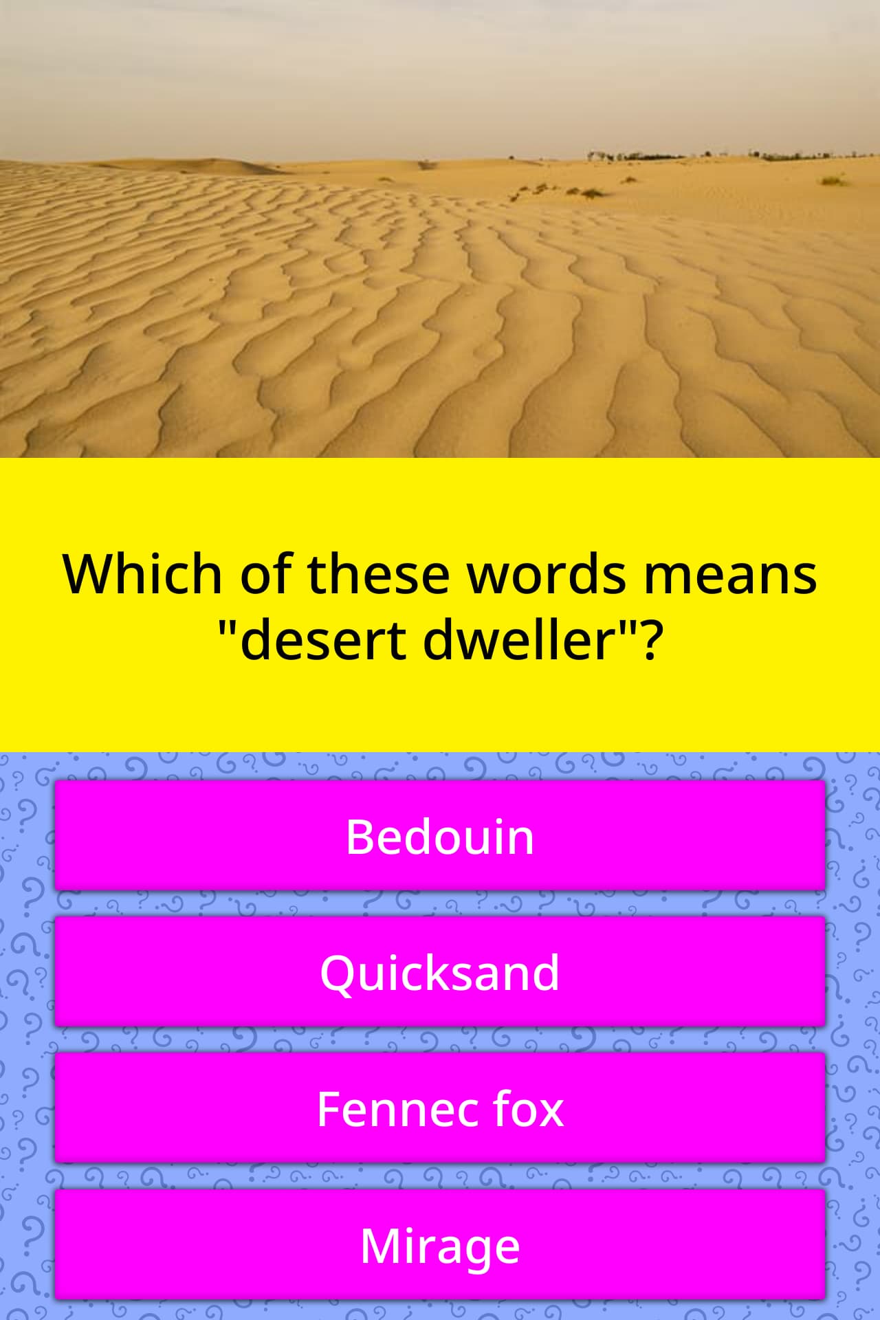 which-of-these-words-means-desert-trivia-answers-quizzclub