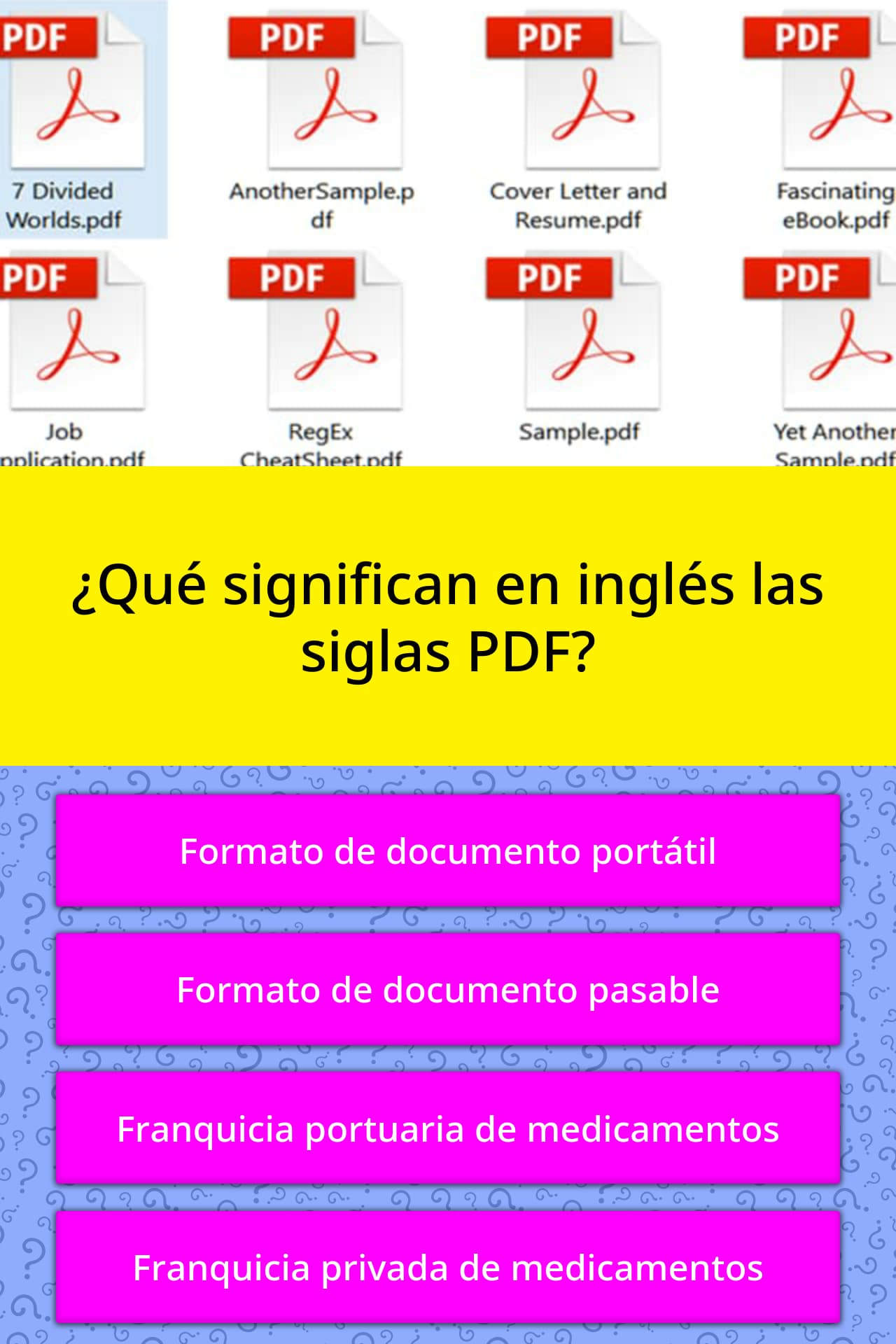 Que Significan En Ingles Las Siglas Las Preguntas Trivia