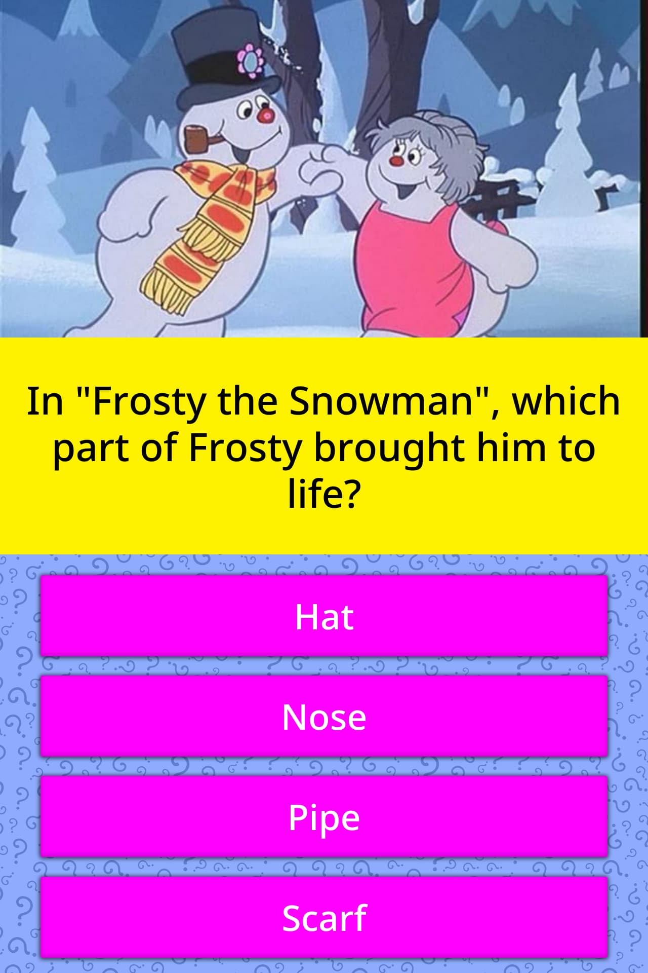 In Frosty The Snowman Which Part Trivia Questions Quizzclub