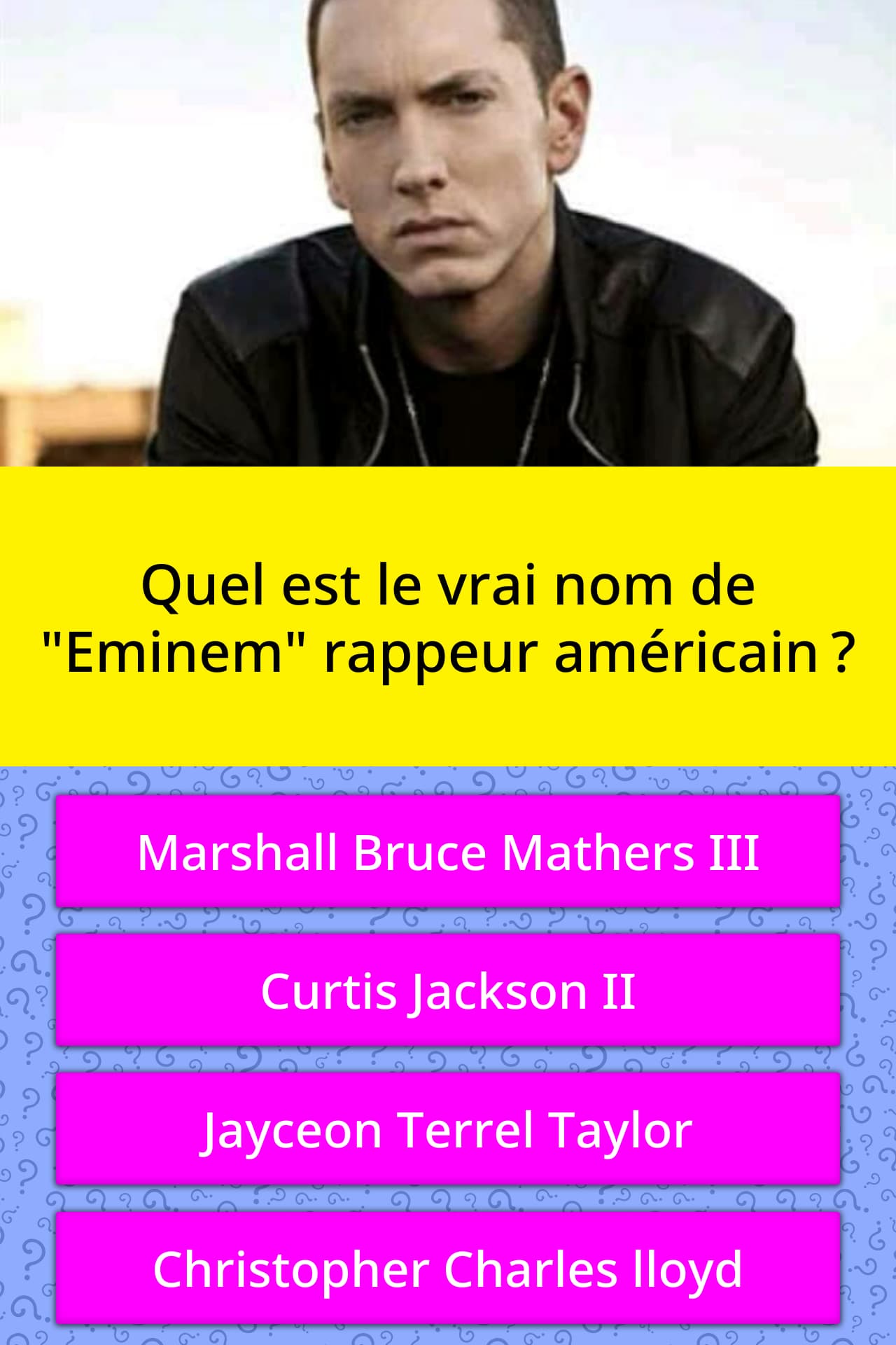 Quel est le vrai nom de