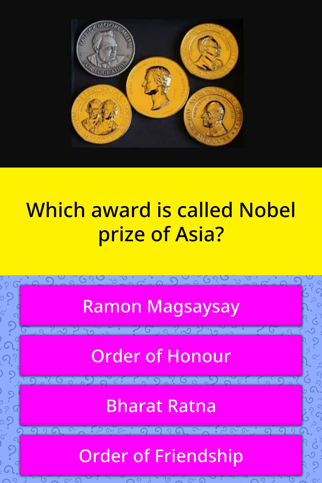 Which Award Is Called Nobel Prize Of Trivia Questions QuizzClub