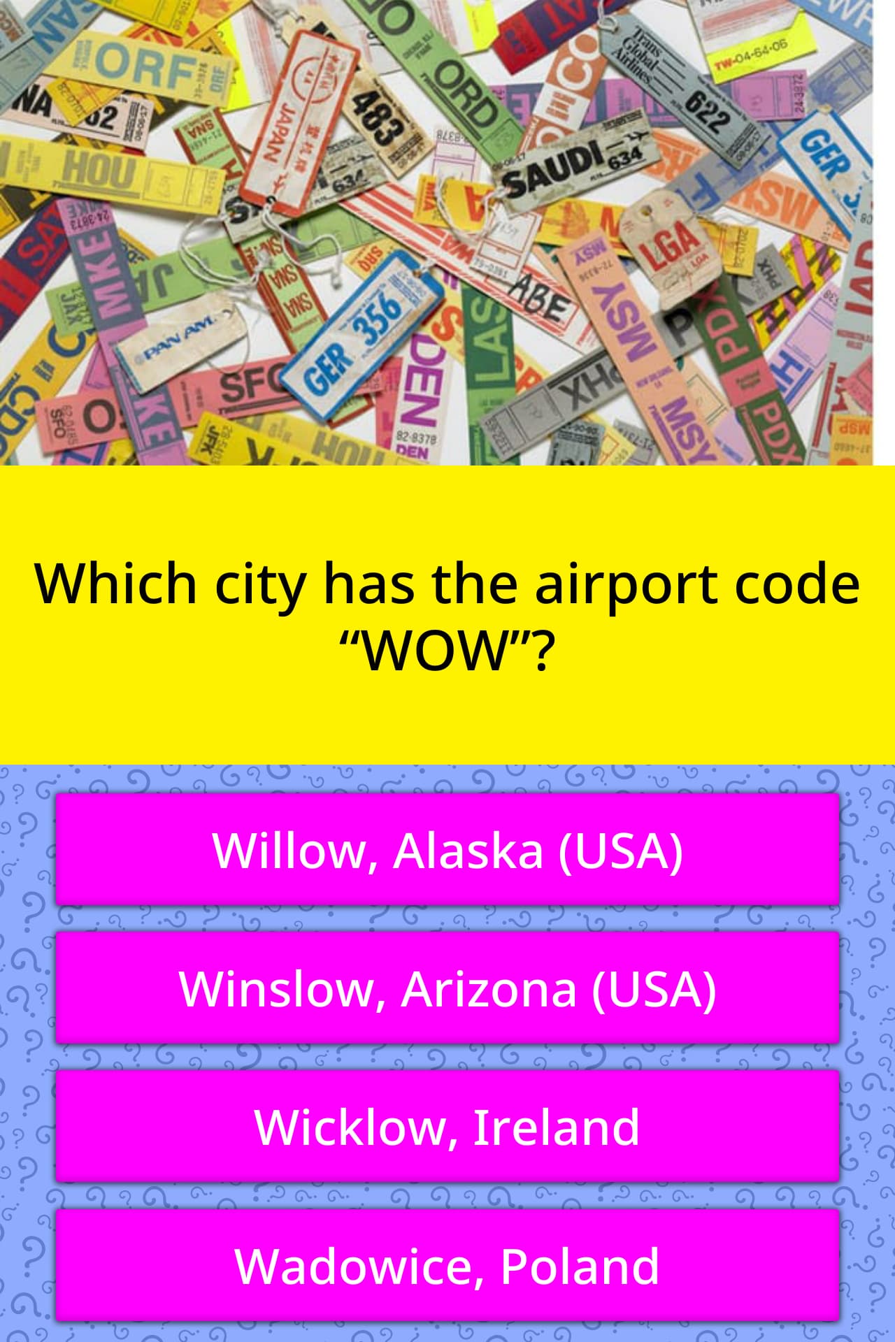 airport city codes