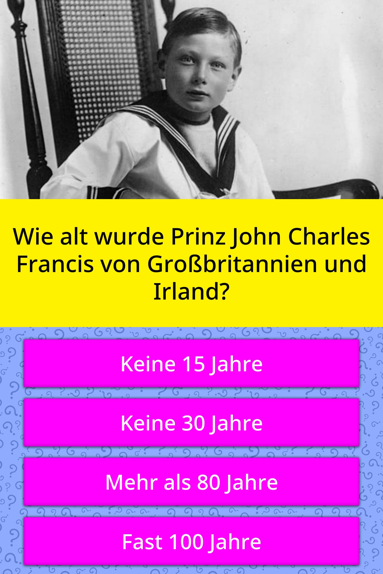 Ak Prince John Charles Francis of Wales and of the United Kingdom Stock Photo Alamy