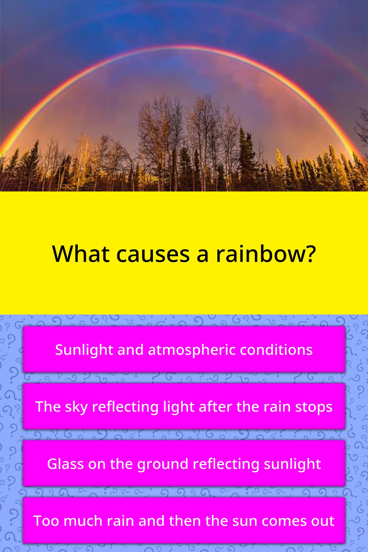 what-causes-a-rainbow-trivia-questions-quizzclub