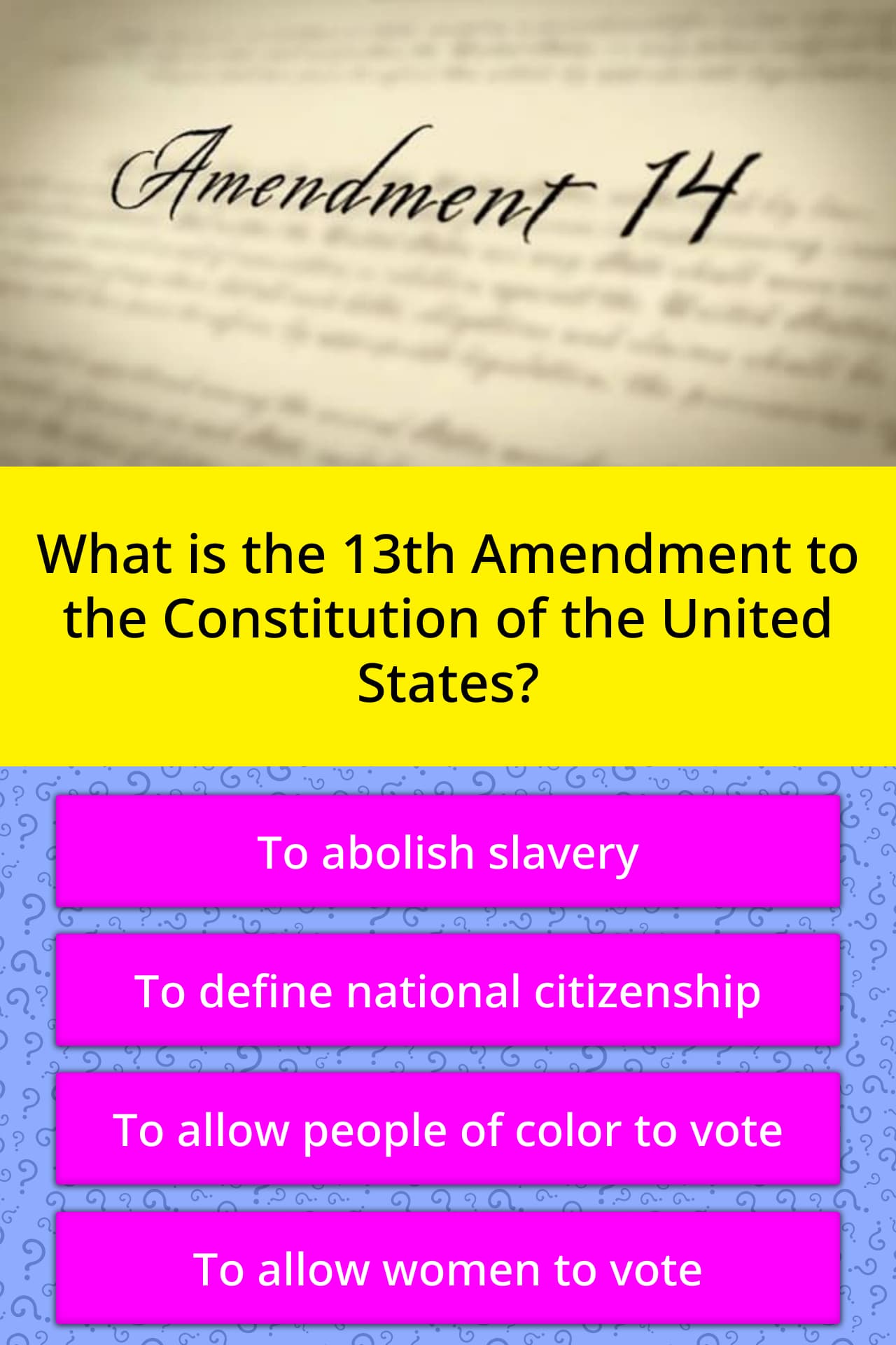 what is the 13th amendment