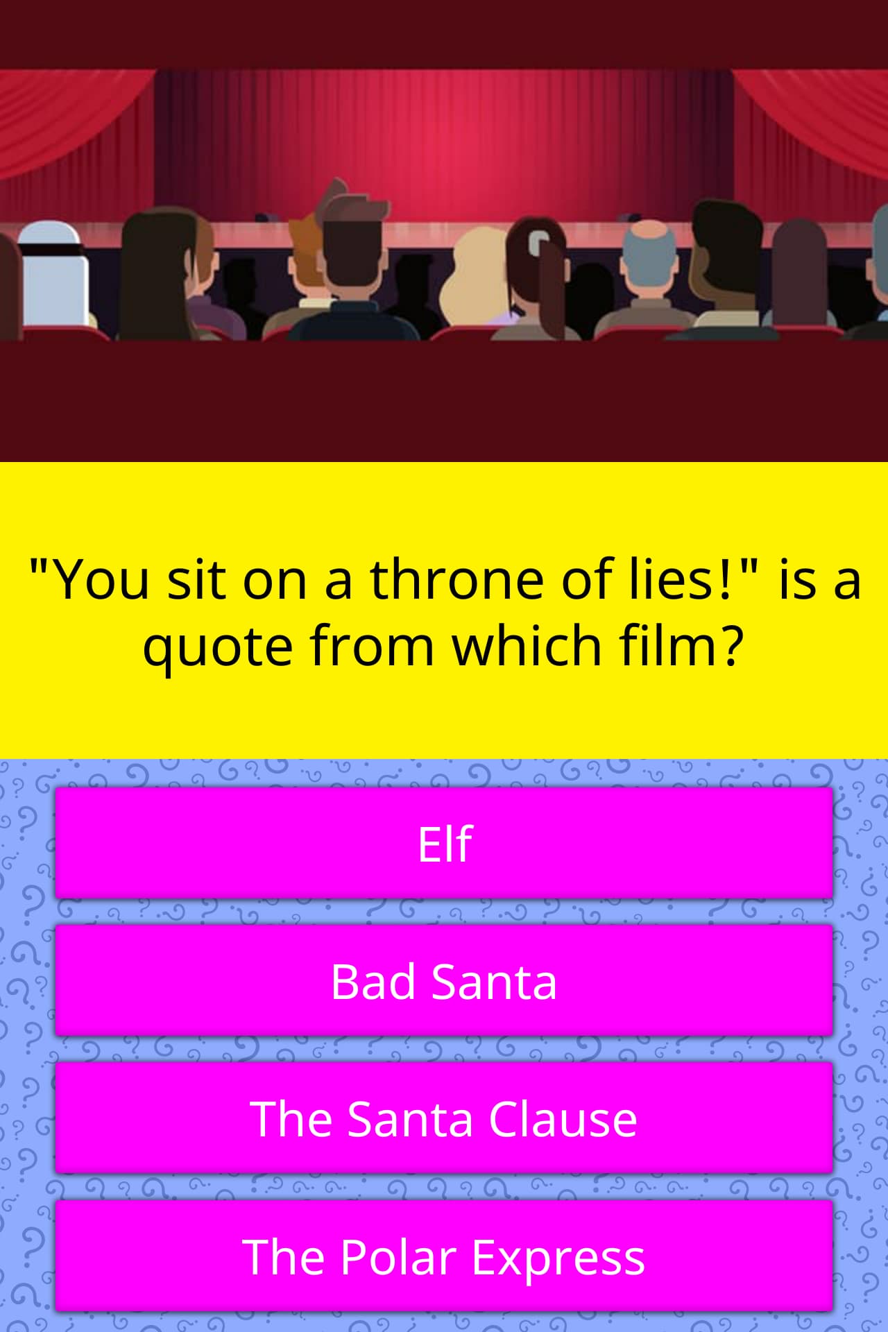 You Sit On A Throne Of Lies Is A Trivia Questions Quizzclub