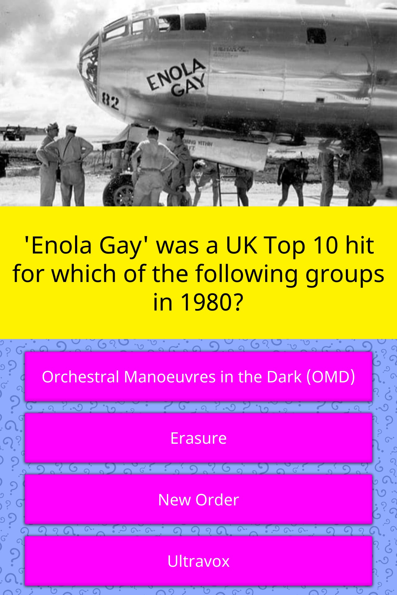 enola gay song video