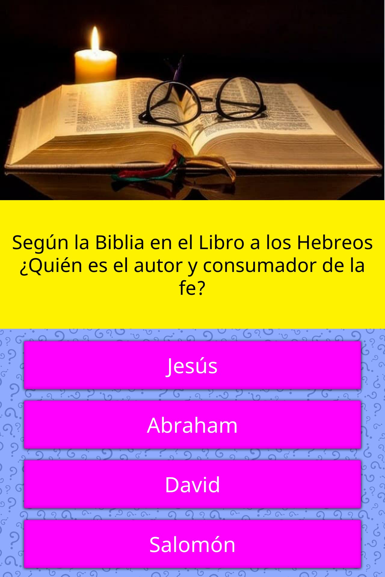 Según la Biblia en el Libro a los... | Las Preguntas Trivia