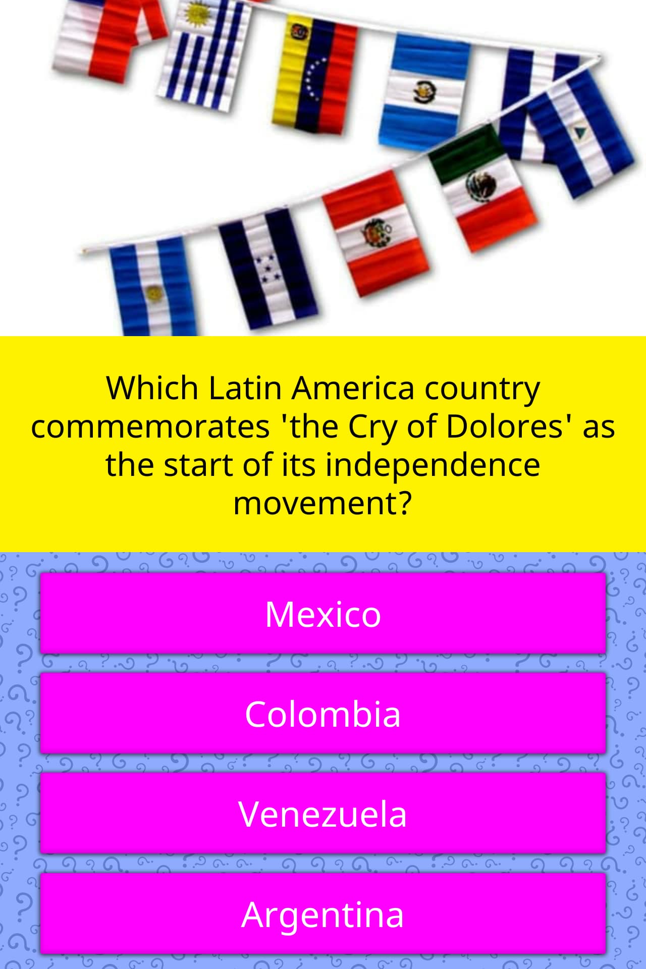 Which Latin America Country Trivia Answers QuizzClub