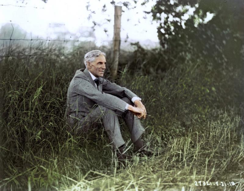 The man pictured is a well known automobile manufacturer. Can you identify him? The man pictured is a well known automobile manufacturer. Can you identify him?