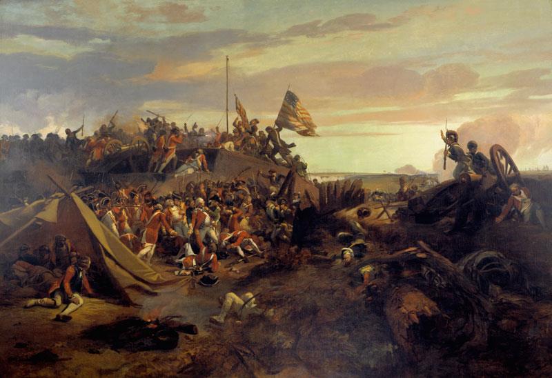 Which General surrendered his sword in defeat to which other General at the surrender of the British at Yorktown Va. (1781)? Which General surrendered his sword in defeat to which other General at the surrender of the British at Yorktown Va. (1781)?
