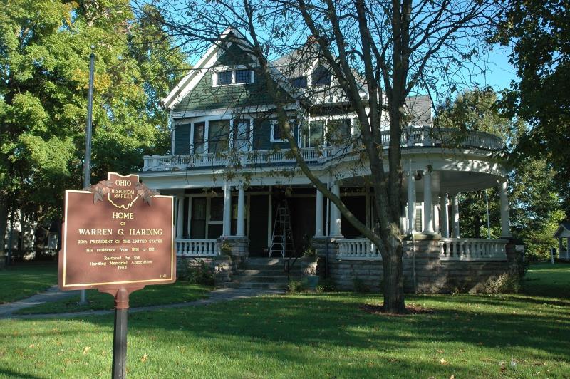 What is the birthplace of former U.S. President Warren G. Harding?