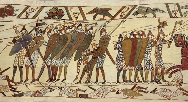 Which famous abbey is depicted on the Bayeux Tapestry?