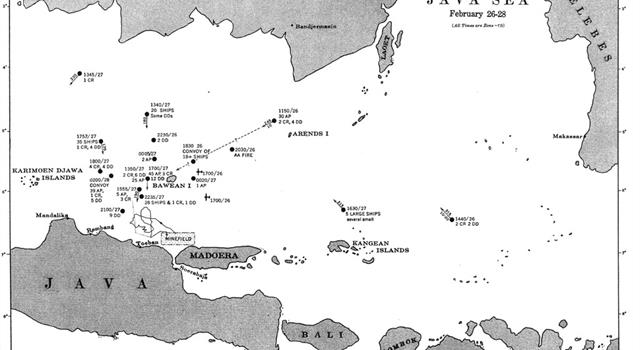 Which commander said: "I am attacking, follow me," and then went down with his ship in the Battle of the Java Sea? Which commander said: "I am attacking, follow me," and then went down with his ship in the Battle of the Java Sea?