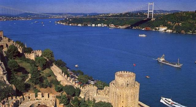 The name of the Turkish strait known as Bosphorus has what meaning?