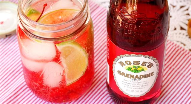 What fruit is traditionally used to make the syrup grenadine?