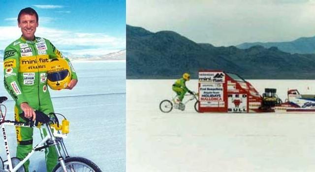 What is the highest speed ever achieved on a bicycle?