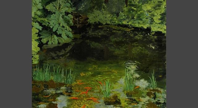 Which British Prime Minister's painting of 'The Goldfish Pool' was sold for £1.8 million in 2014?