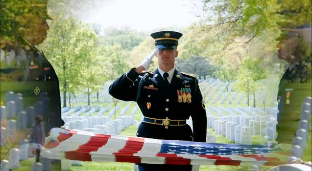 Who is the only person to be buried three times in Arlington National Cemetery?