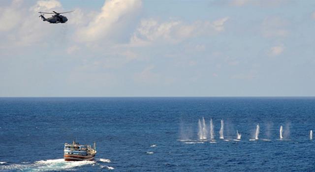 Whose songs does the British Navy use to scare off Somali pirates?