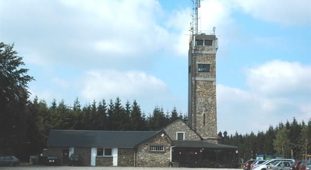 How high is Signal de Botrange, the highest point in Belgium?