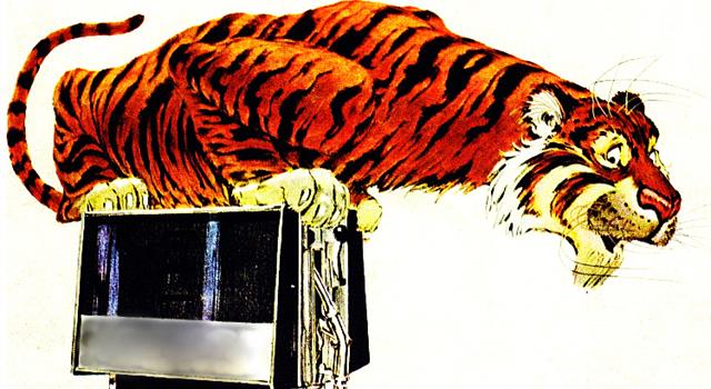 Which company in 1965 used the ad slogan, "Put a tiger in your tank!"?