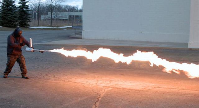 Which is the only state in the U.S. where flamethrowers are not legal?