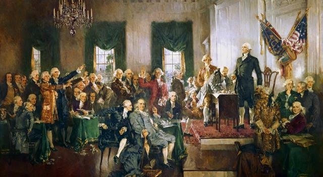 Who was the first person to sign the U.S. Constitution?