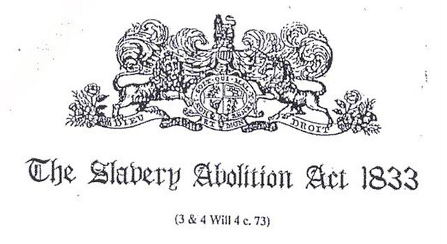 Image result for slavery act 1833