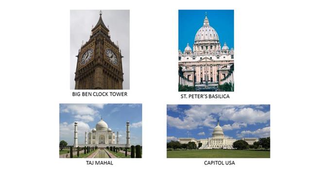 Culture Trivia Question: Which of these structures is the tallest? Culture Trivia Question: Which of these structures is the tallest?