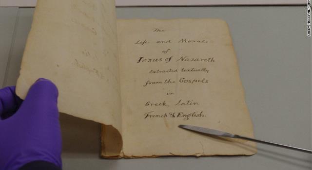 Thomas Jefferson constructed the Jefferson Bible by excluding parts of the New Testament. Which portions were not included in his edited version?
