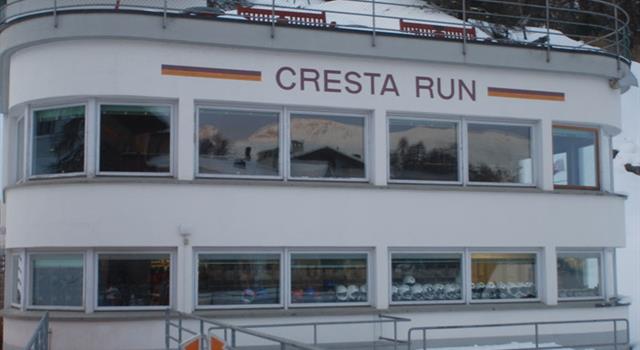 Which country is the home of the natural ice skeleton racing toboggan track the 'Cresta Run'? Which country is the home of the natural ice skeleton racing toboggan track the 'Cresta Run'?