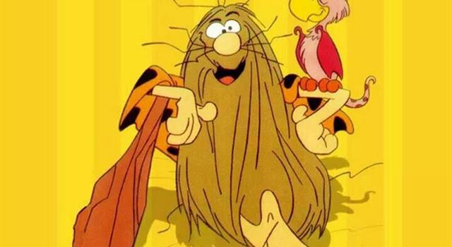 Who found Captain Caveman and thawed him from a block of ice?