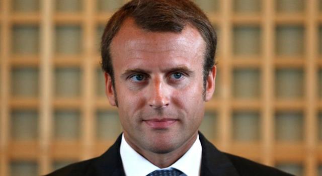 Who took the office of President of France on May 14, 2017? He is shown below.