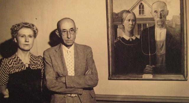 Culture Trivia Question: In the painting "American Gothic", who are the figures said to have been modeled after? Culture Trivia Question: In the painting "American Gothic", who are the figures said to have been modeled after?