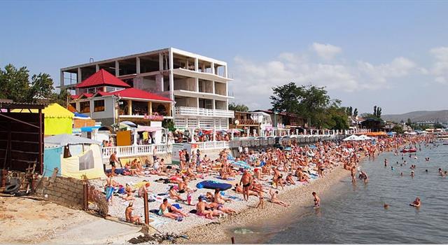 Koktebel Beach is situated on the shore of which sea?