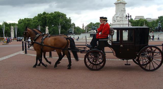 History Trivia Question: What is the name of the closed, four-wheeled horse-drawn carriage having a glass front? History Trivia Question: What is the name of the closed, four-wheeled horse-drawn carriage having a glass front?