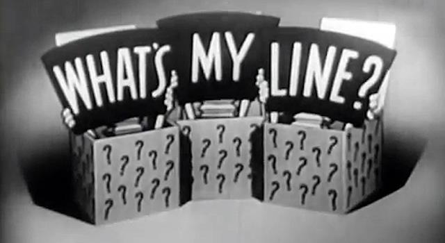 The first panel of celebrities on the inaugural “What's My Line?” show in 1950 included which poet? The first panel of celebrities on the inaugural “What's My Line?” show in 1950 included which poet?