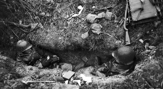 History Trivia Question: What name is given to a hole in the ground that soldiers use as a shelter against enemy fire? History Trivia Question: What name is given to a hole in the ground that soldiers use as a shelter against enemy fire?