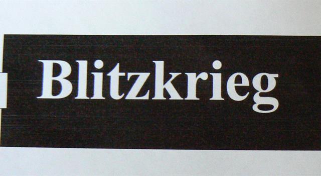 Culture Trivia Question: What is Blitzkrieg? Culture Trivia Question: What is Blitzkrieg?