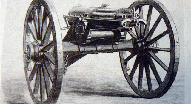 History Trivia Question: What was the first war to see machine guns used? History Trivia Question: What was the first war to see machine guns used?